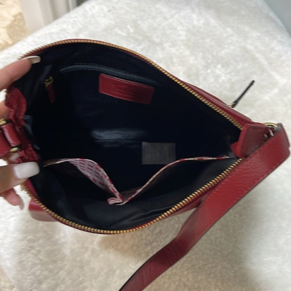 Tula England Leather Front Tab Shoulder Bag - Picture 4 of 4